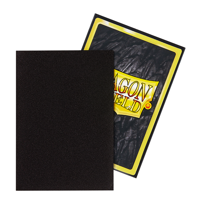 Dragon Shield Sleeve Matte Small Size 60pcs - Black Matte (Japanese Size)-Dragon Shield-Ace Cards & Collectibles