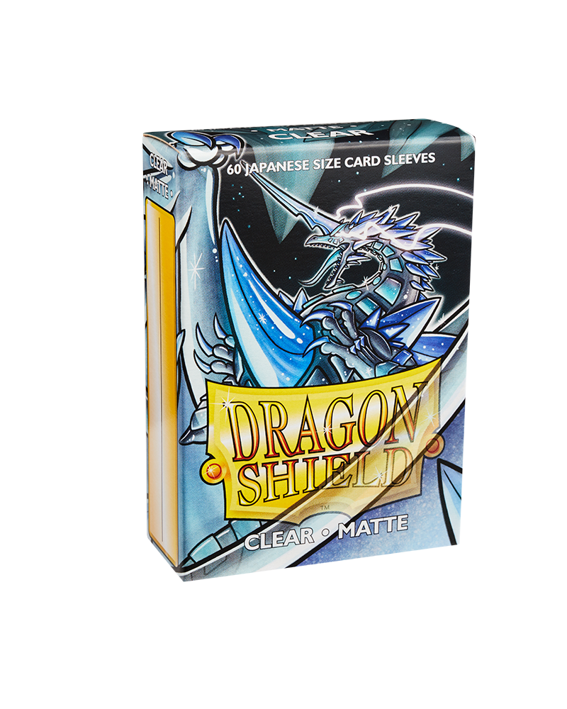 Dragon Shield Sleeve Matte Small Size 60pcs - Clear Matte (Japanese Size)-Dragon Shield-Ace Cards &amp; Collectibles