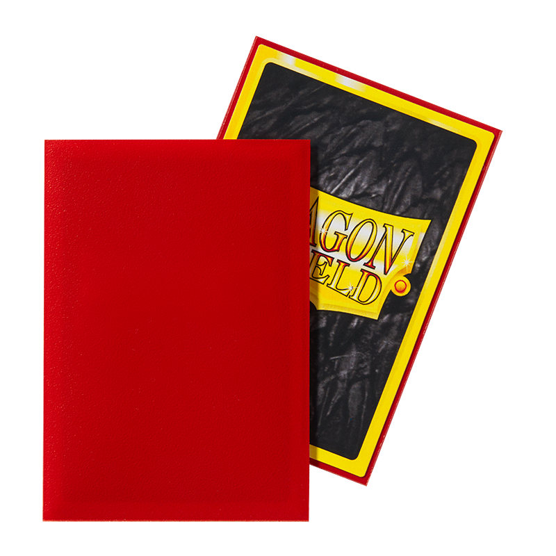 Dragon Shield Sleeve Matte Small Size 60pcs - Crimson Matte (Japanese Size)-Dragon Shield-Ace Cards & Collectibles