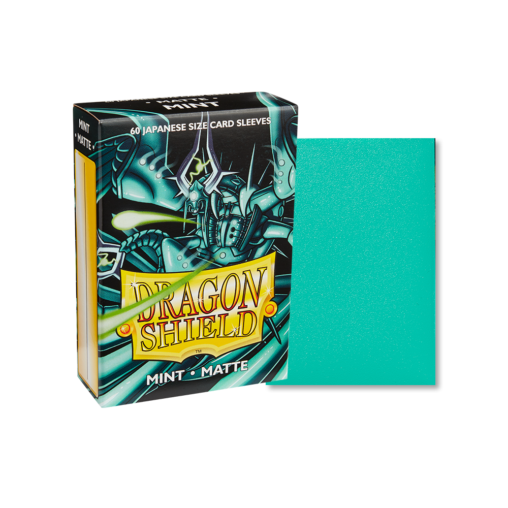Dragon Shield Sleeve Matte Small Size 60pcs - Mint Matte (Japanese Size)-Dragon Shield-Ace Cards & Collectibles