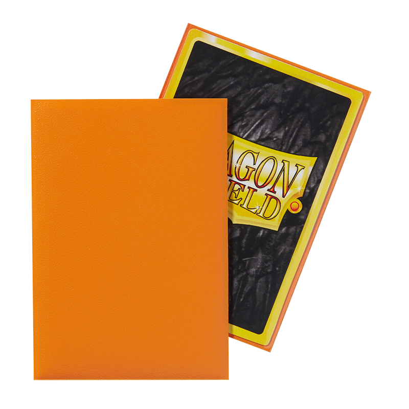 Dragon Shield Sleeve Matte Small Size 60pcs - Orange Matte (Japanese Size)-Dragon Shield-Ace Cards &amp; Collectibles