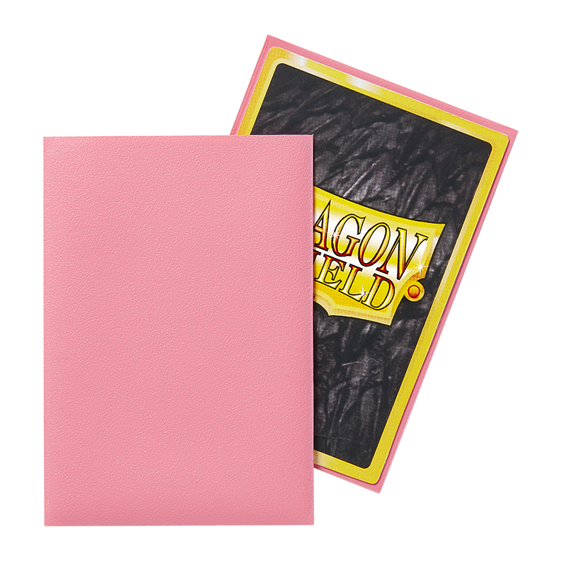 Dragon Shield Sleeve Matte Small Size 60pcs - Pink Matte (Japanese Size)-Dragon Shield-Ace Cards & Collectibles