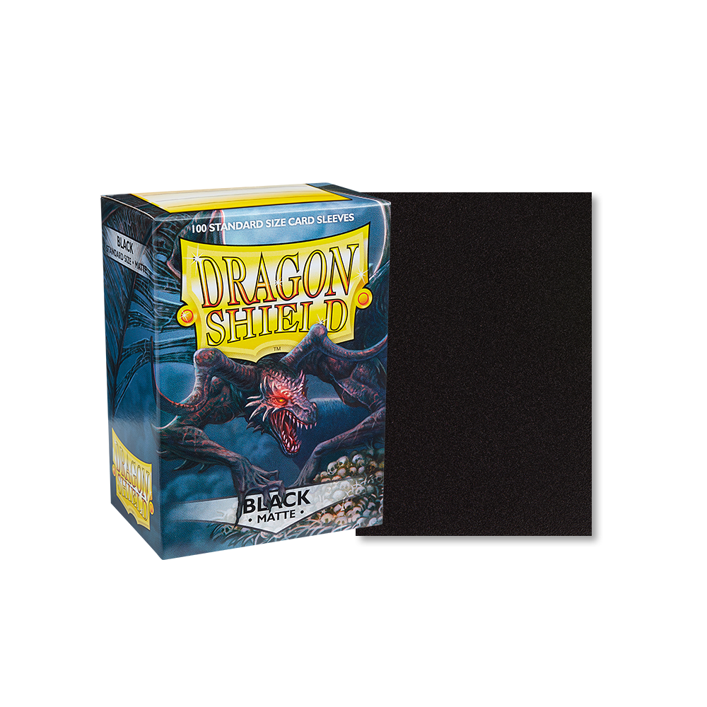 Dragon Shield Sleeve Matte Standard Size 100pcs - Black Matte-Dragon Shield-Ace Cards & Collectibles