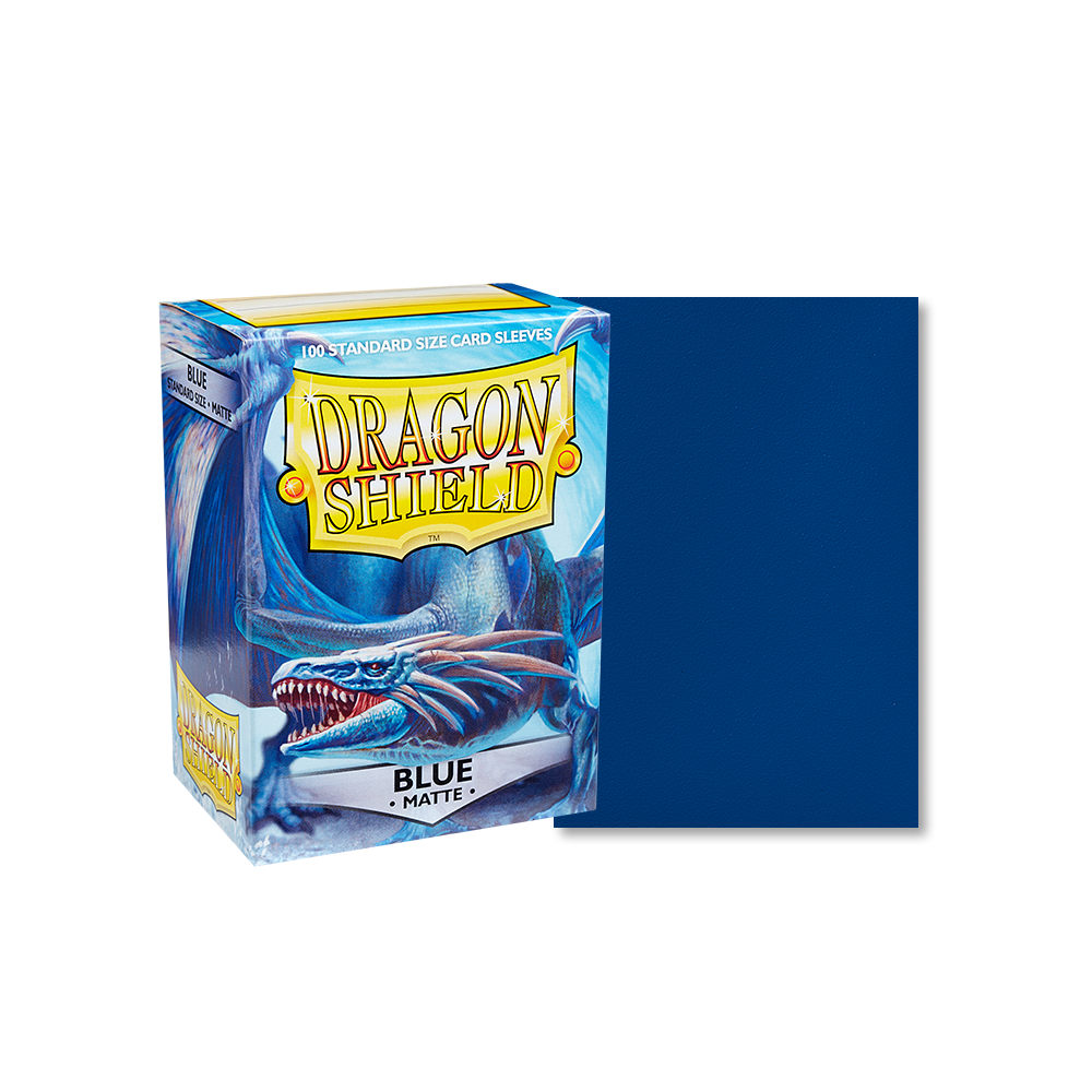 Dragon Shield Sleeve Matte Standard Size 100pcs - Blue Matte-Dragon Shield-Ace Cards & Collectibles