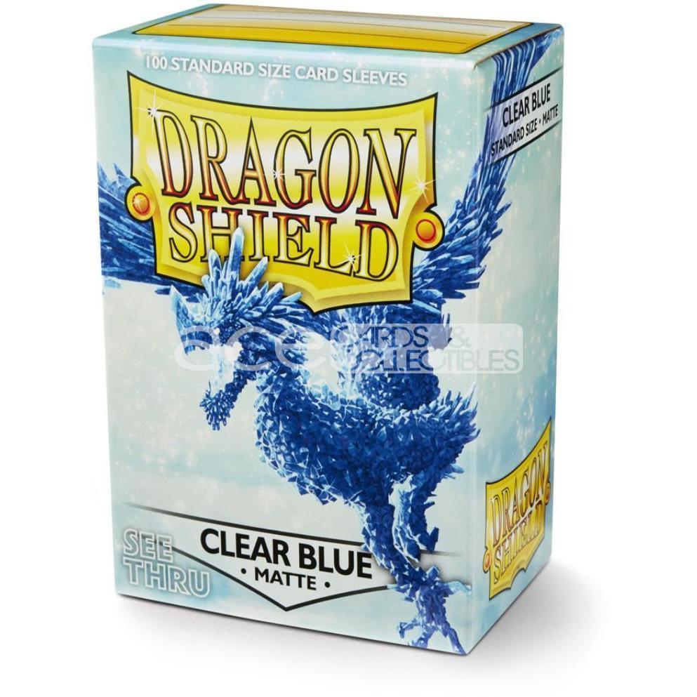 Dragon Shield Sleeve Matte Standard Size 100pcs (Clear Blue)-Dragon Shield-Ace Cards & Collectibles