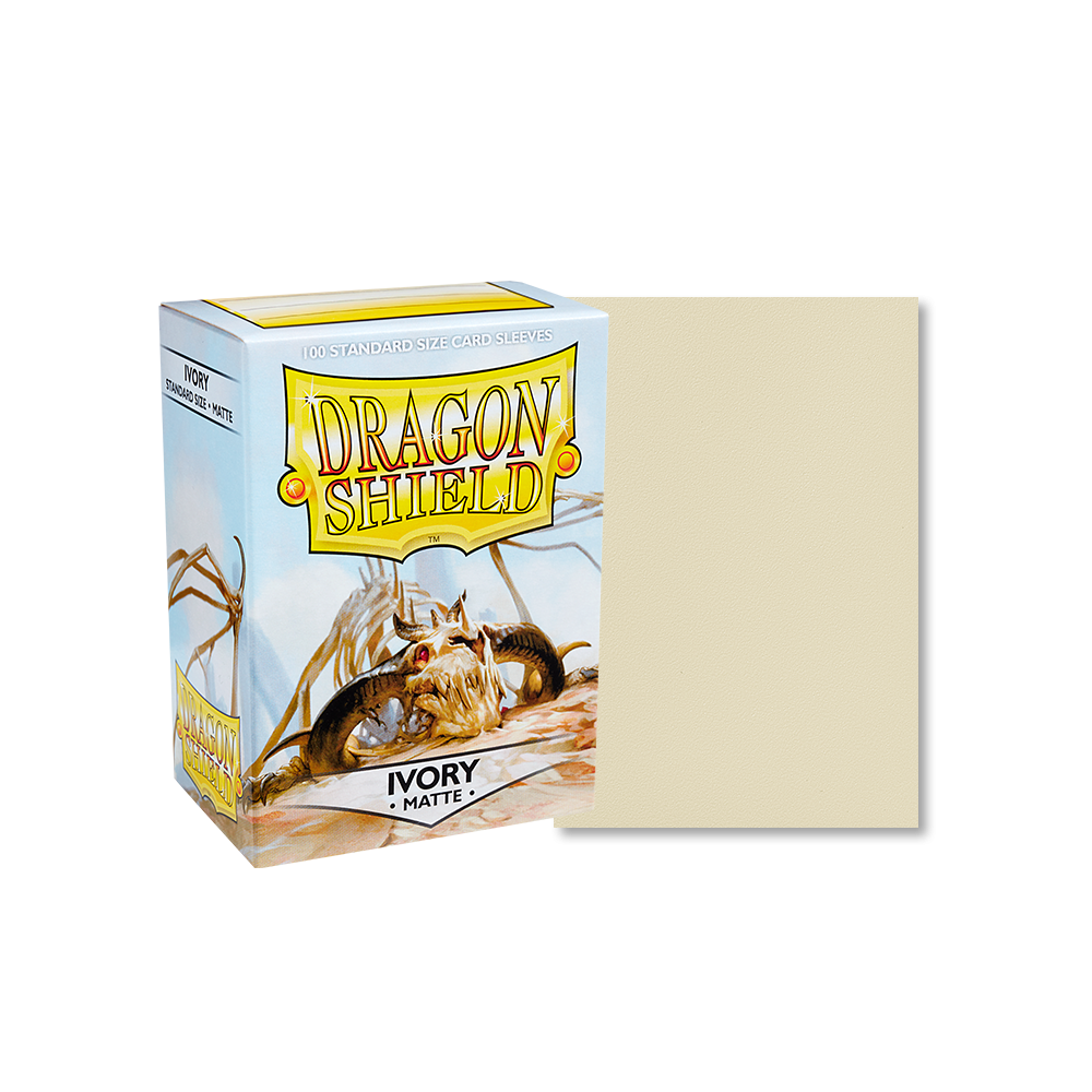 Dragon Shield Sleeve Matte Standard Size 100pcs - Ivory Matte-Dragon Shield-Ace Cards & Collectibles