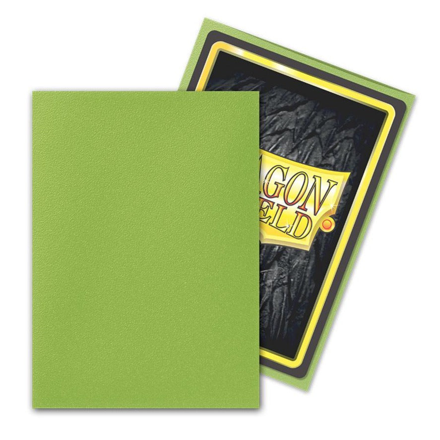 Dragon Shield Sleeve Matte Standard Size 100pcs-Lime Matte-Dragon Shield-Ace Cards &amp; Collectibles