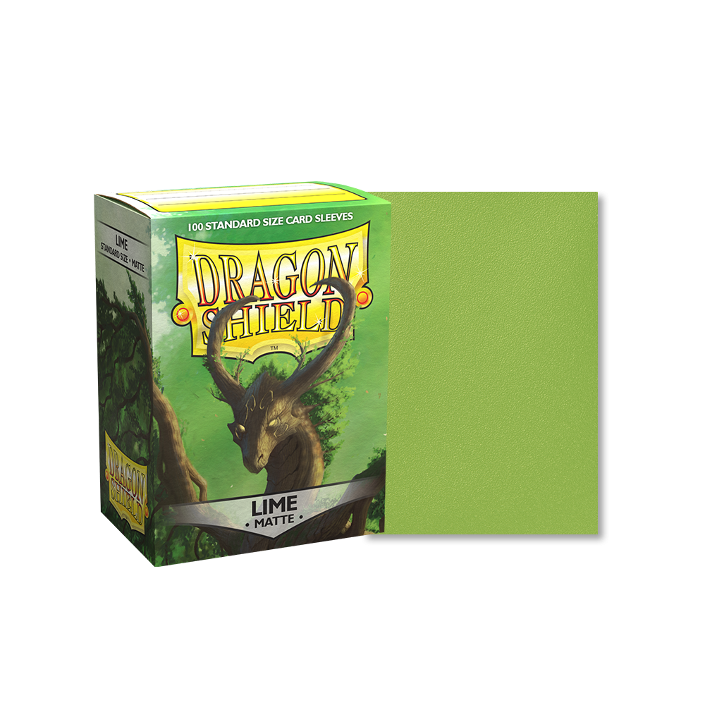 Dragon Shield Sleeve Matte Standard Size 100pcs - Lime Matte-Dragon Shield-Ace Cards & Collectibles