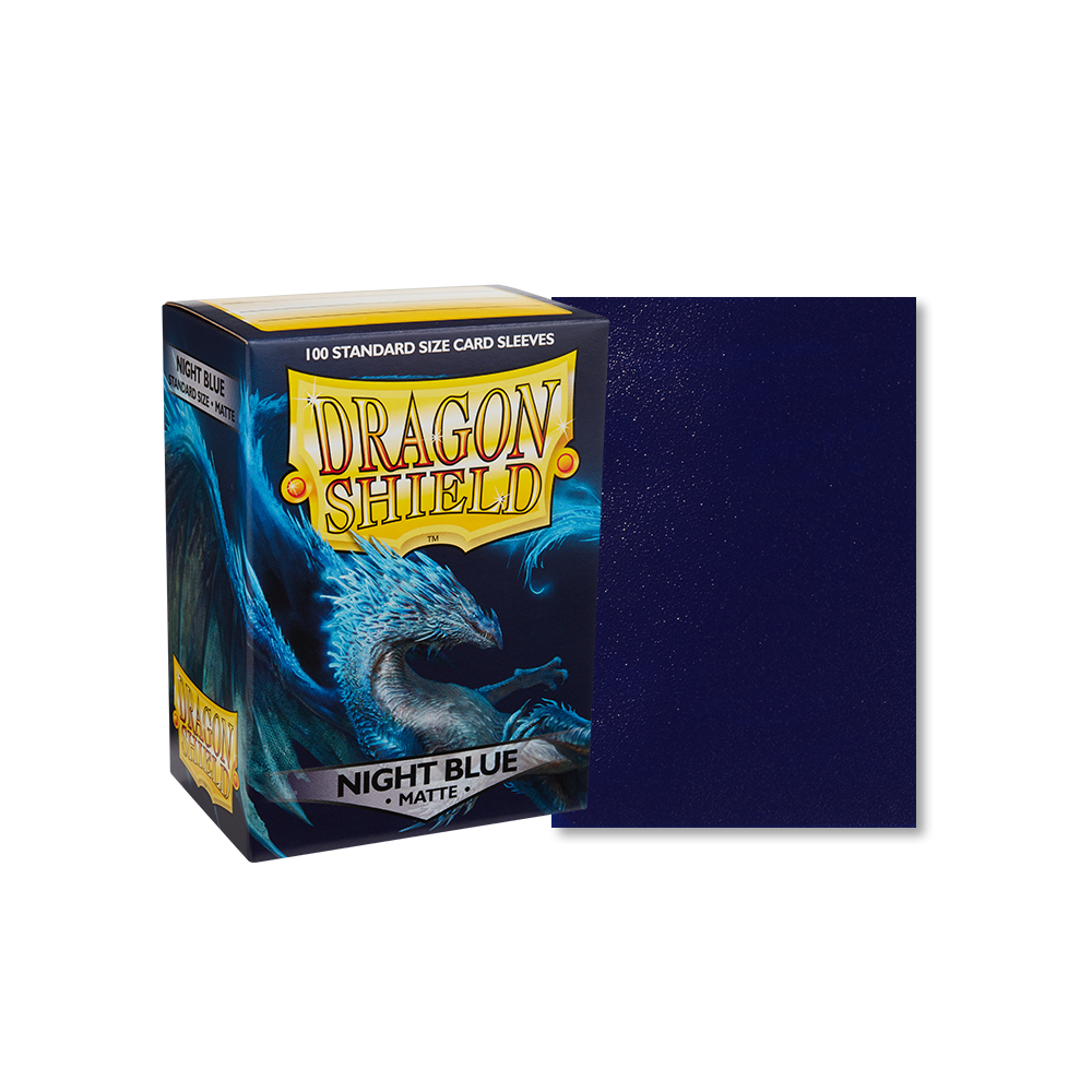 Dragon Shield Sleeve Matte Standard Size 100pcs - Night Blue Matte-Dragon Shield-Ace Cards & Collectibles