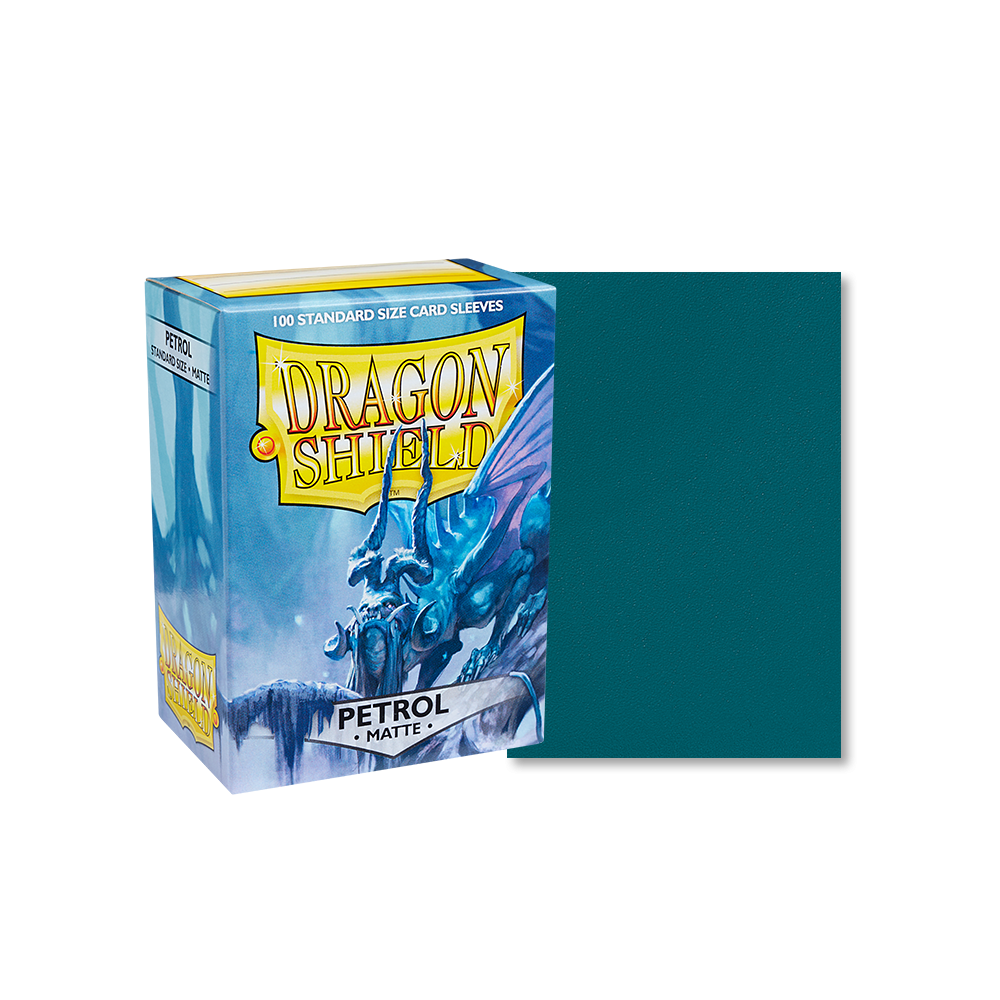 Dragon Shield Sleeve Matte Standard Size 100pcs - Petrol Matte-Dragon Shield-Ace Cards &amp; Collectibles