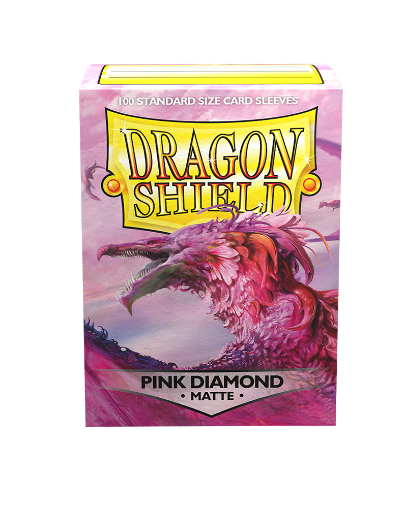 Dragon Shield Sleeve Matte Standard Size 100pcs - Pink Diamond Matte-Dragon Shield-Ace Cards &amp; Collectibles