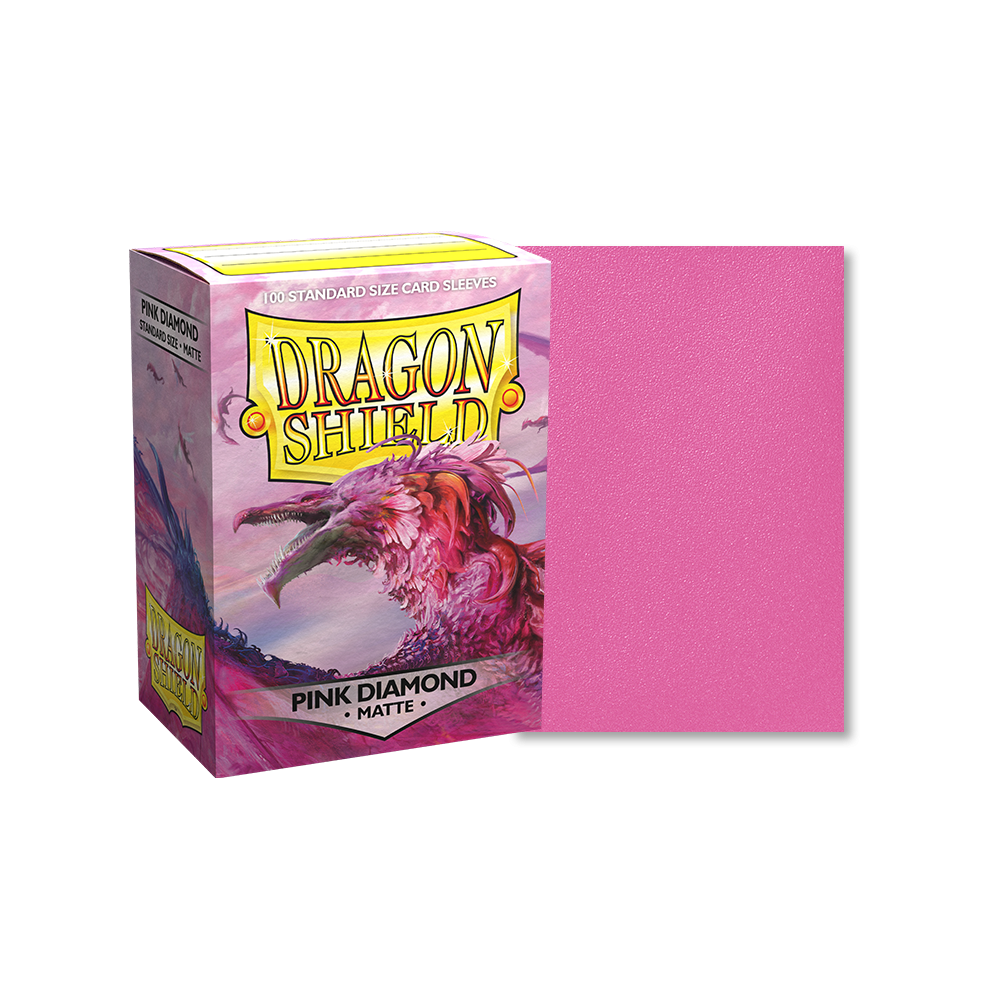 Dragon Shield Sleeve Matte Standard Size 100pcs - Pink Diamond Matte-Dragon Shield-Ace Cards & Collectibles