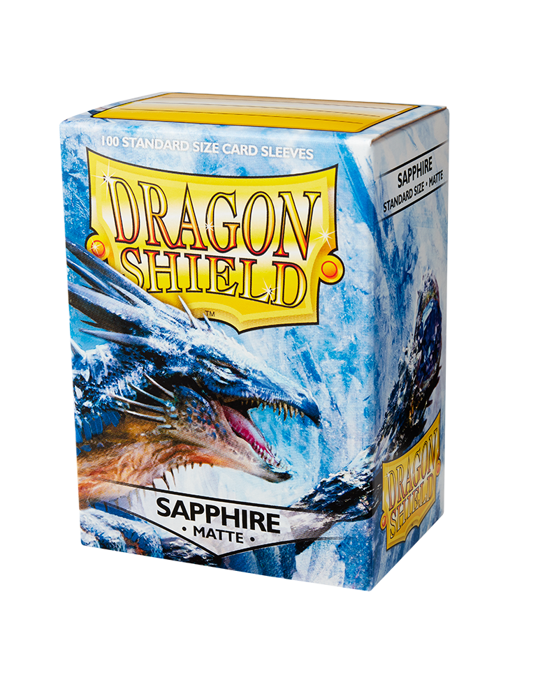 Dragon Shield Sleeve Matte Standard Size 100pcs - Sapphire Matte-Dragon Shield-Ace Cards &amp; Collectibles