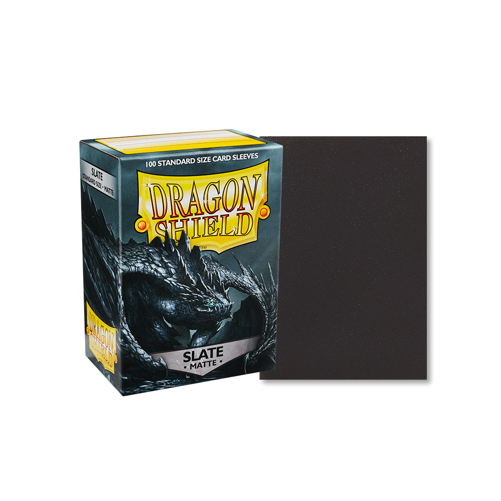Dragon Shield Sleeve Matte Standard Size 100pcs - Slate Matte-Dragon Shield-Ace Cards &amp; Collectibles