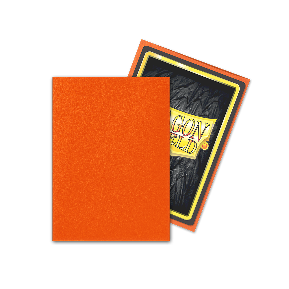 Dragon Shield Sleeve Matte Standard Size 100pcs-Tangerine Matte-Dragon Shield-Ace Cards &amp; Collectibles