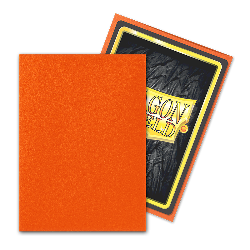 Dragon Shield Sleeve Matte Standard Size 100pcs - Tangerine Matte-Dragon Shield-Ace Cards &amp; Collectibles
