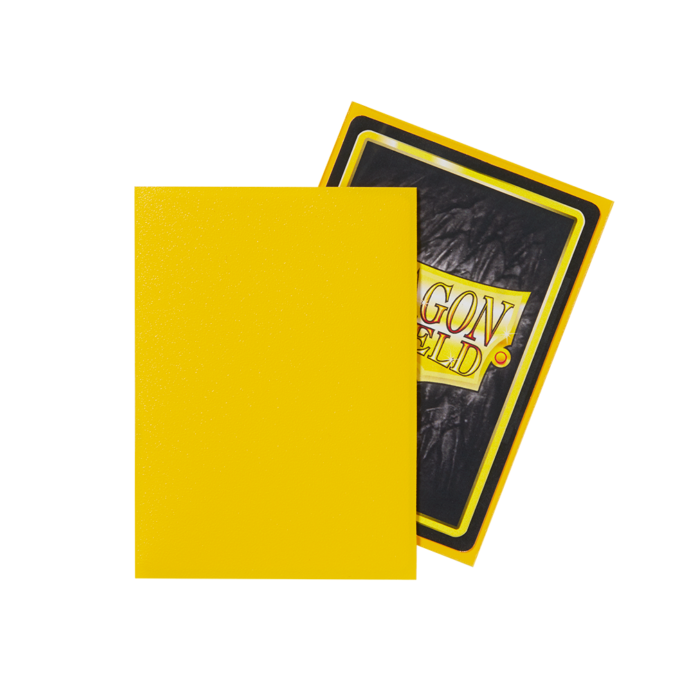 Dragon Shield Sleeve Matte Standard Size 100pcs-Yellow Matte-Dragon Shield-Ace Cards &amp; Collectibles