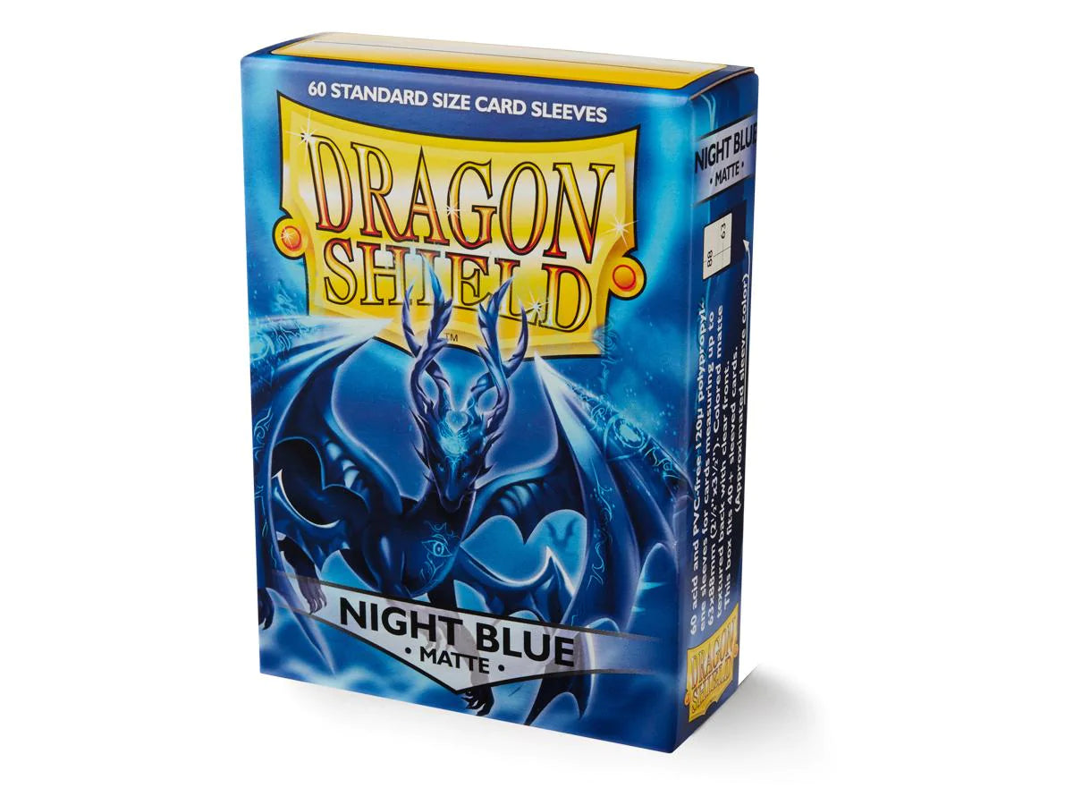 Dragon Shield Sleeve Matte Standard Size 60pcs - Matte Night Blue-Dragon Shield-Ace Cards &amp; Collectibles