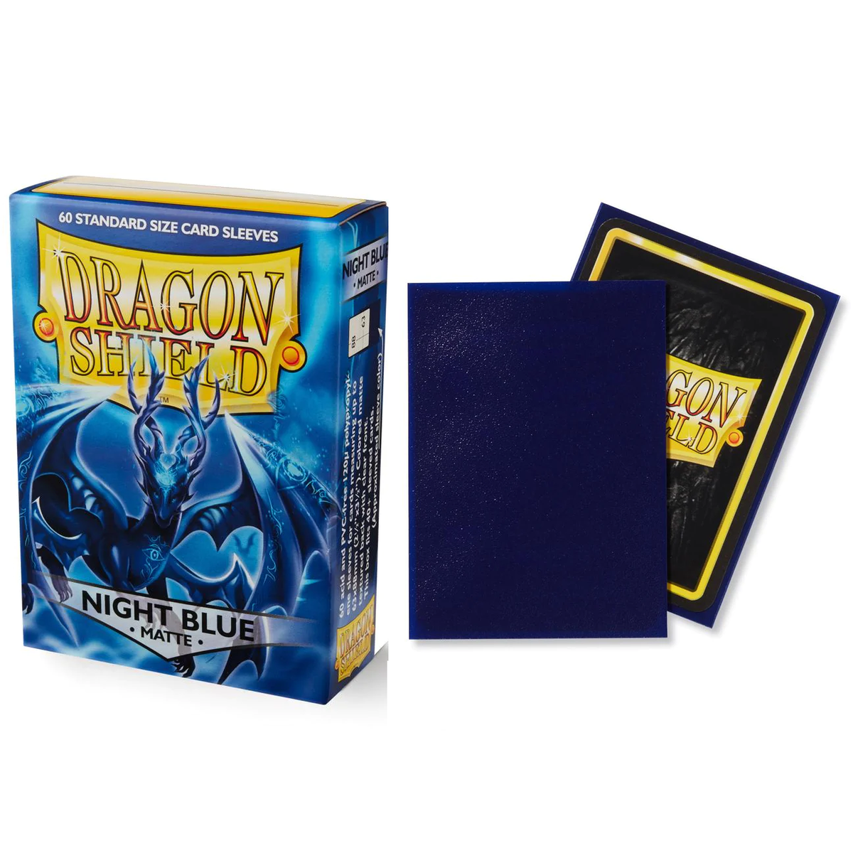 Dragon Shield Sleeve Matte Standard Size 60pcs - Matte Night Blue-Dragon Shield-Ace Cards & Collectibles