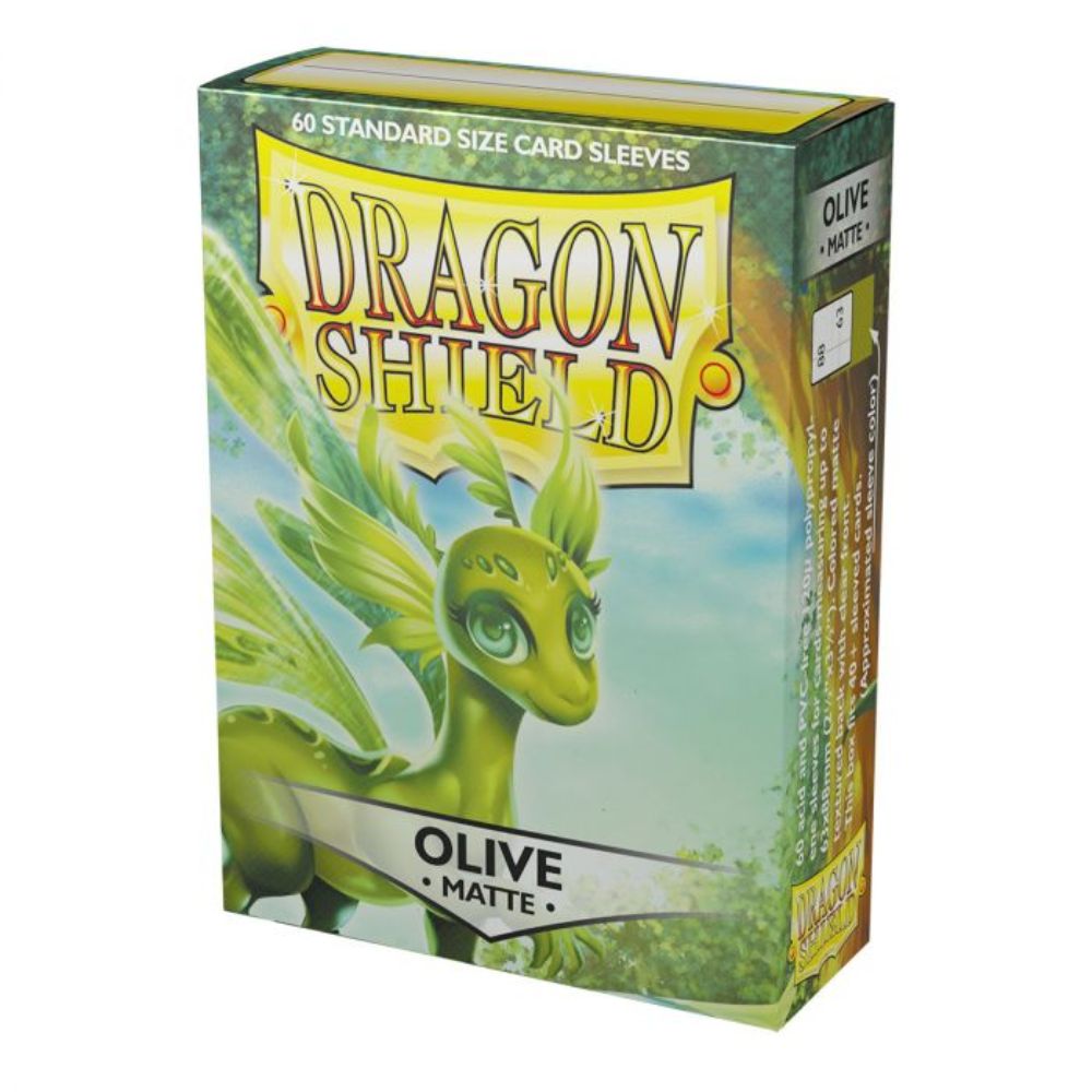 Dragon Shield Sleeve Matte Standard Size 60pcs - Matte Olive-Dragon Shield-Ace Cards &amp; Collectibles