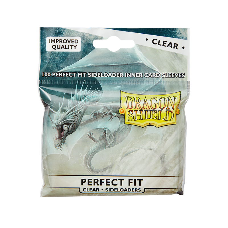 Dragon Shield Sleeve Perfect Fit Standard Size 100pcs - Sideloader (Clear)-Dragon Shield-Ace Cards &amp; Collectibles