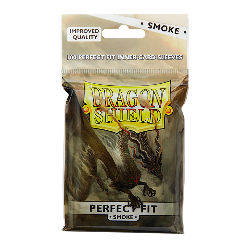 Dragon Shield Sleeve Perfect Fit Standard Size 100pcs - Toploader (Smoke)-Dragon Shield-Ace Cards &amp; Collectibles