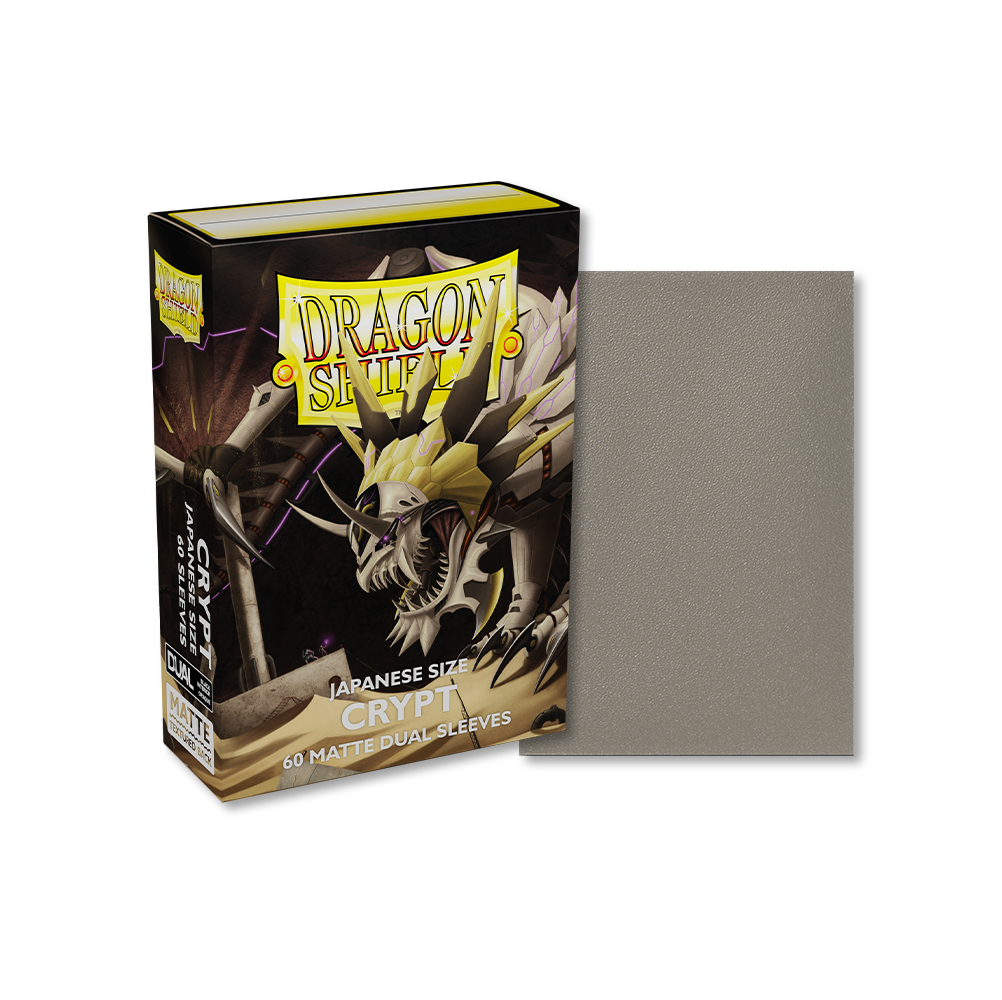 Dragon Shield Sleeve Small Size 60 pcs Matte Dual Sleeves - Crypt (Japanese Size)-Dragon Shield-Ace Cards &amp; Collectibles