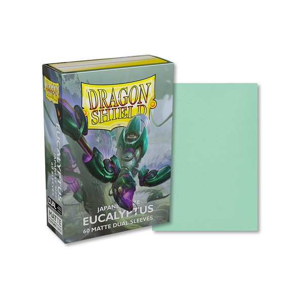 Dragon Shield Sleeve Small Size 60 pcs Matte Dual Sleeves - Eucalyptus (Japanese Size)-Dragon Shield-Ace Cards & Collectibles