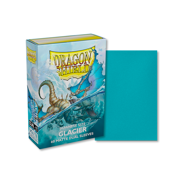 Dragon Shield Sleeve Small Size 60 pcs Matte Dual Sleeves - Glacier (Japanese Size)-Dragon Shield-Ace Cards & Collectibles