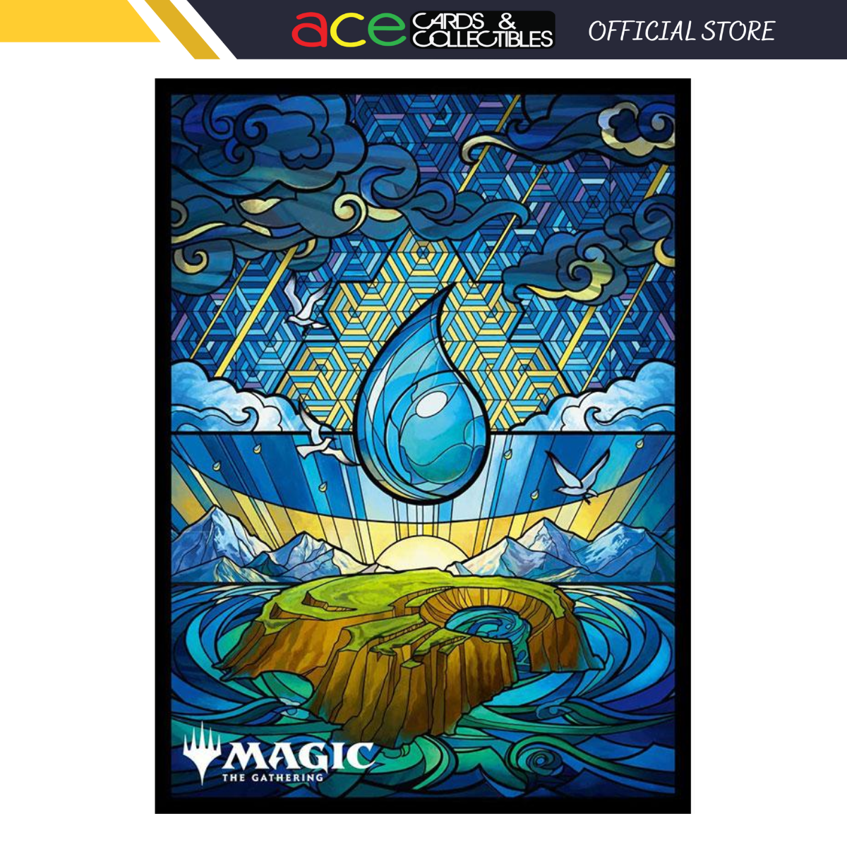 Magic: The Gathering Character Sleeve Collection [MTGS-238] &quot;Dominaria United - Stained Glass Ver. Island&quot;-Ensky-Ace Cards &amp; Collectibles