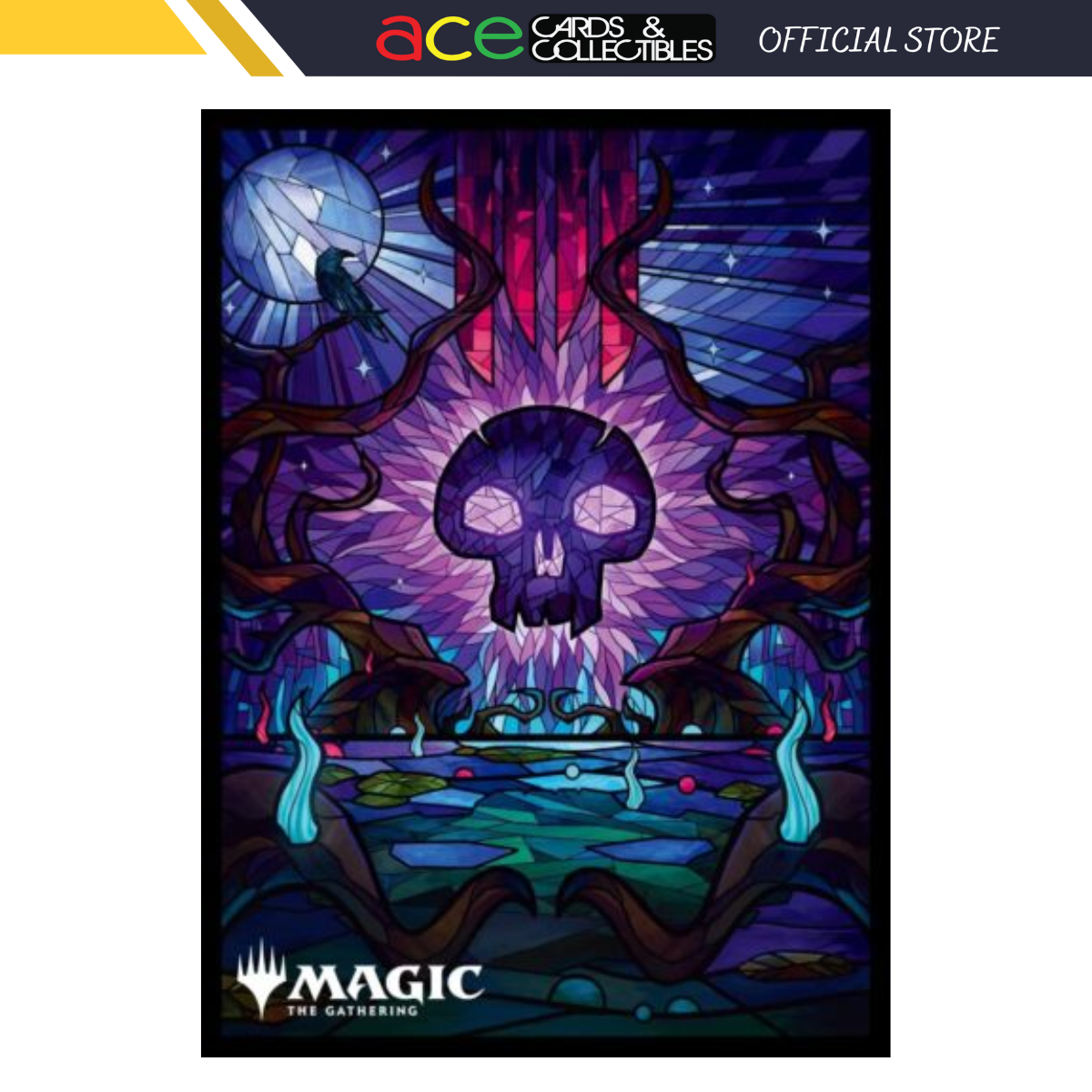 Magic: The Gathering Character Sleeve Collection [MTGS-239] &quot;Dominaria United - Stained Glass Ver. Swamp&quot;-Ensky-Ace Cards &amp; Collectibles