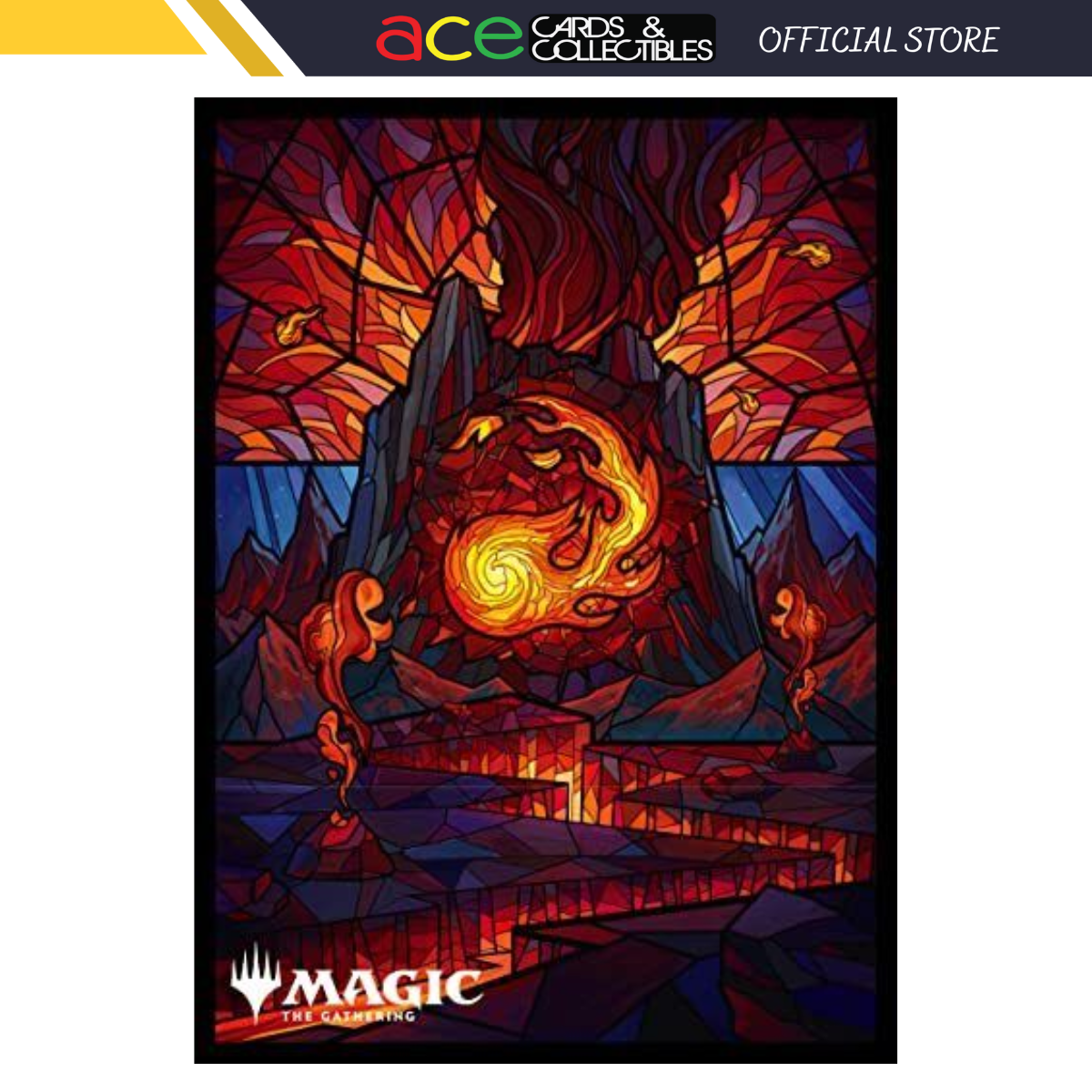 Magic: The Gathering Character Sleeve Collection [MTGS-240] "Dominaria United - Stained Glass Ver. Mountain"-Ensky-Ace Cards & Collectibles