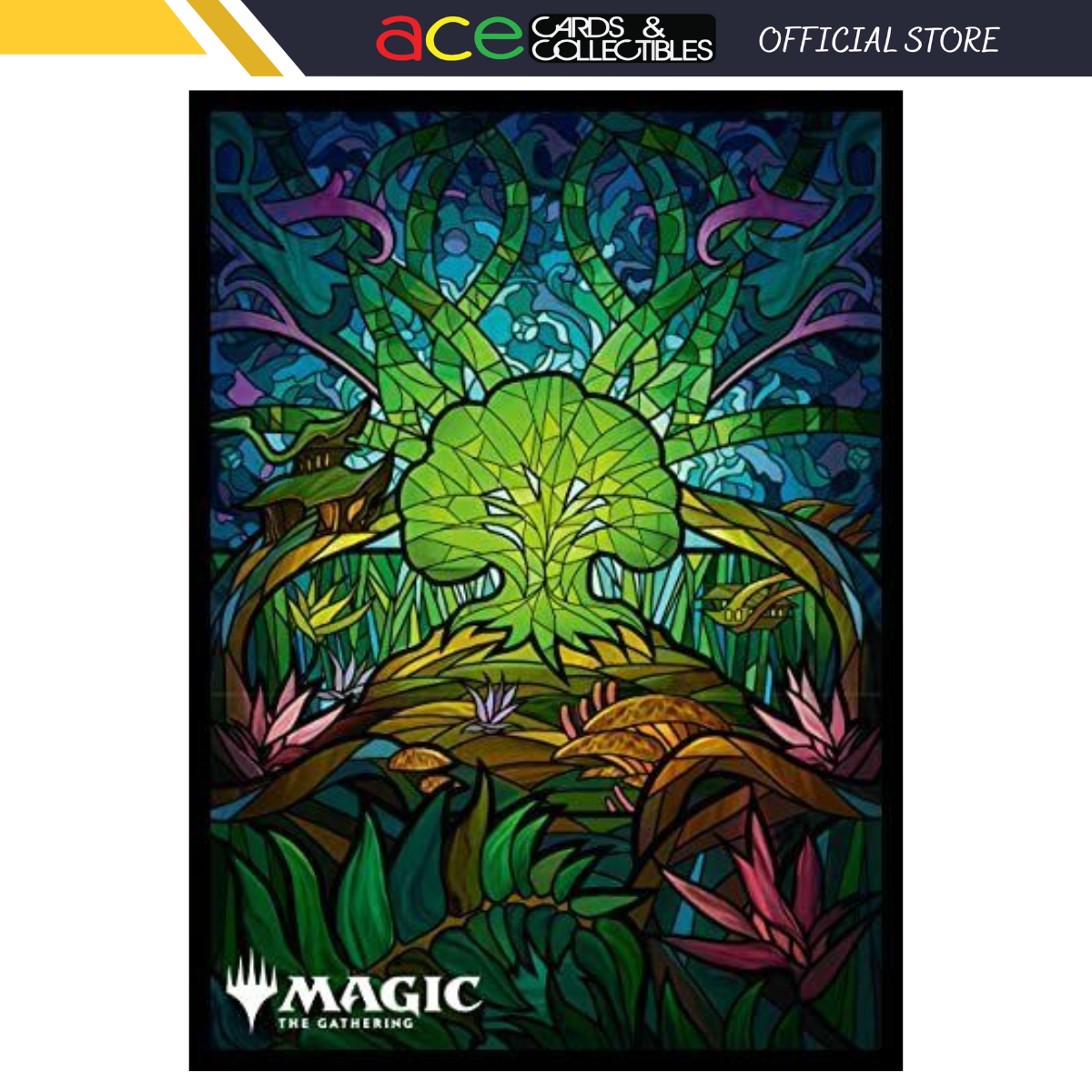 Magic: The Gathering Character Sleeve Collection [MTGS-241] "Dominaria United - Stained Glass Ver. Forest"-Ensky-Ace Cards & Collectibles