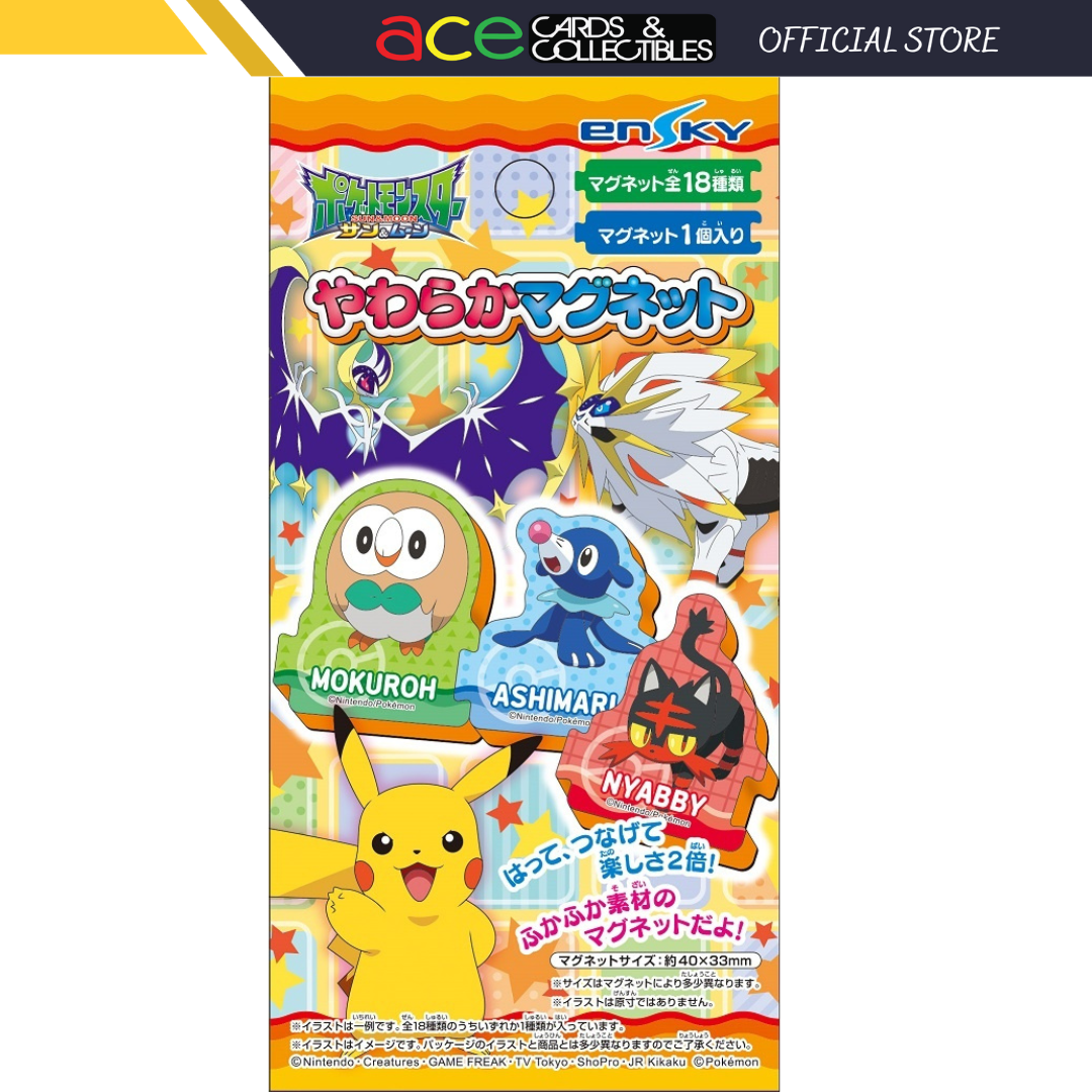 Pokemon Sun &amp; Moon Yawaraka Magnet-Ensky-Ace Cards &amp; Collectibles