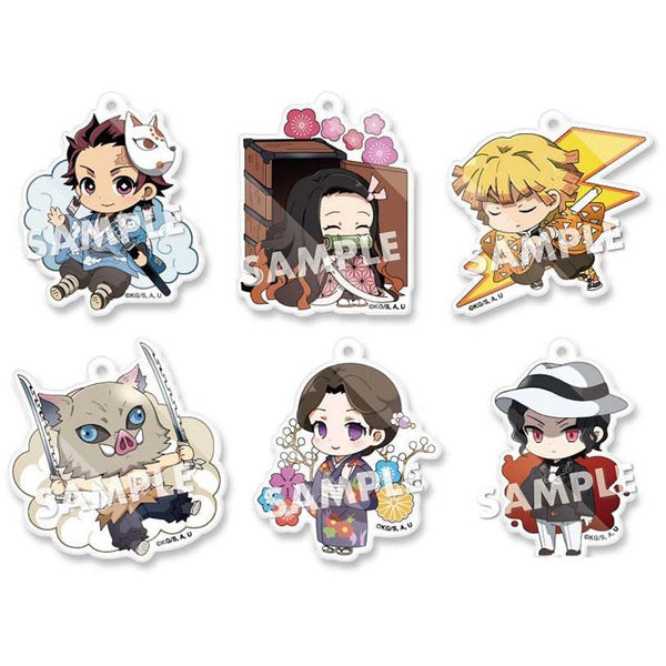 Demon Slayer: Kimetsu no Yaiba Deco!tto Acrylic Ball Chain Vol.2-Single Pack (Random)-F.Heart-Ace Cards & Collectibles
