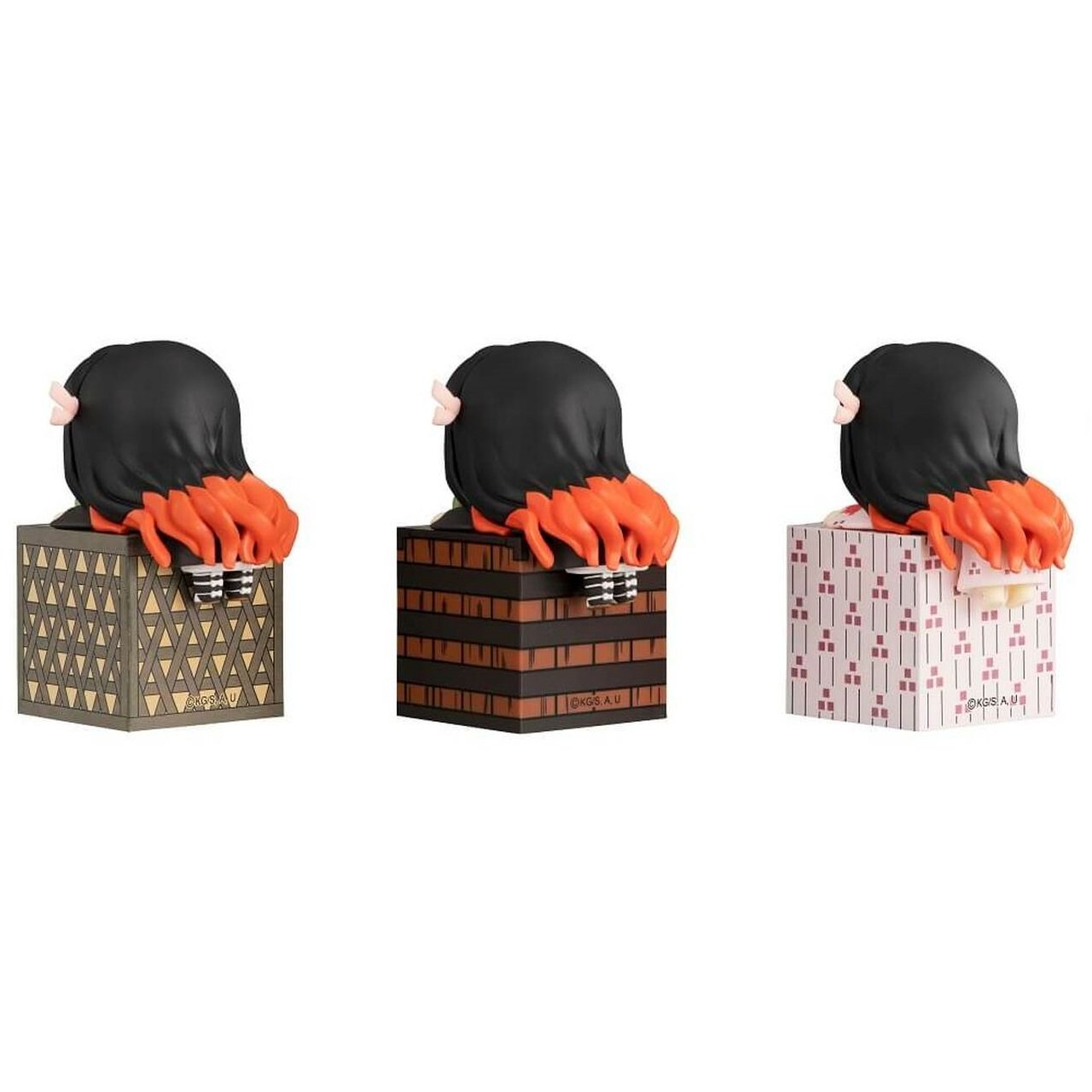 Demon Slayer: Kimetsu no Yaiba Hikkake Figure Nezuko Collection Set-Complete Set of 3-FuRyu-Ace Cards & Collectibles