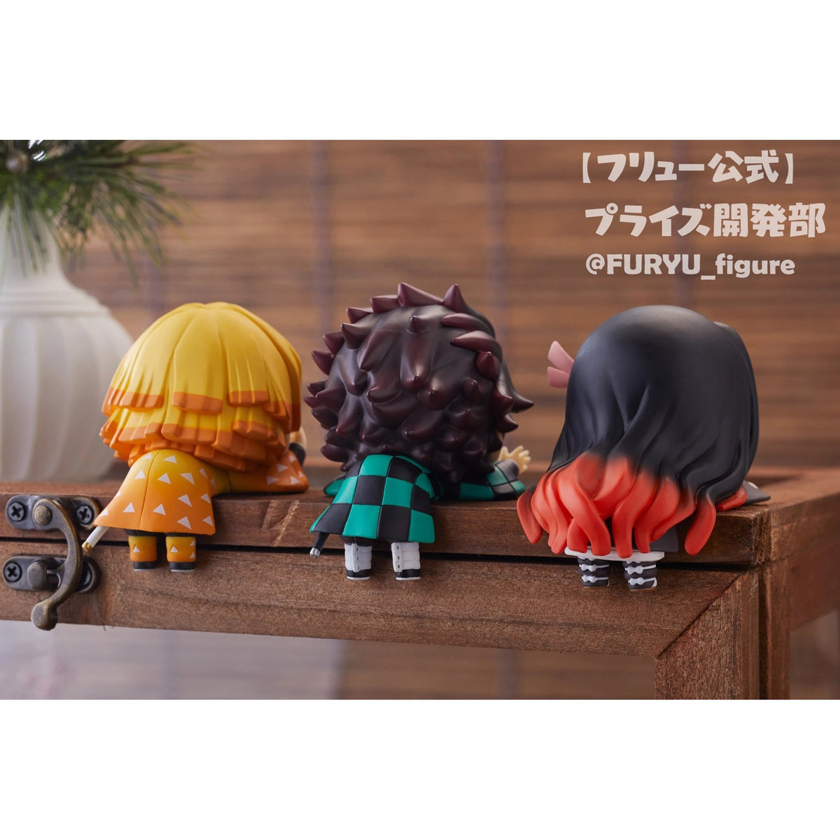 Demon Slayer: Kimetsu no Yaiba Hikkake Figure-Set of 3types (Zenitsu, Tanjiro & Nezuko)-FuRyu-Ace Cards & Collectibles