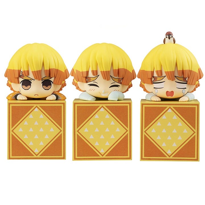 Demon Slayer: Kimetsu no Yaiba Hikkake Figure Vol. 1 "Zenitsu Agatsuma"-Complete Set of 3-FuRyu-Ace Cards & Collectibles