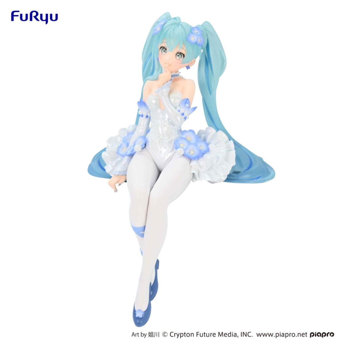 Hatsune Miku Noodle Stopper Figure "Hatsune Miku" (Flower Fairy Nemophila)-FuRyu-Ace Cards & Collectibles