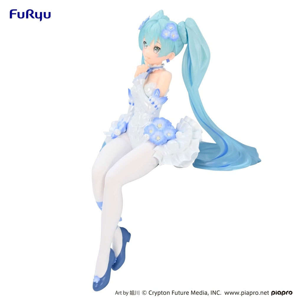 Hatsune Miku Noodle Stopper Figure &quot;Hatsune Miku&quot; (Flower Fairy Nemophila)-FuRyu-Ace Cards &amp; Collectibles
