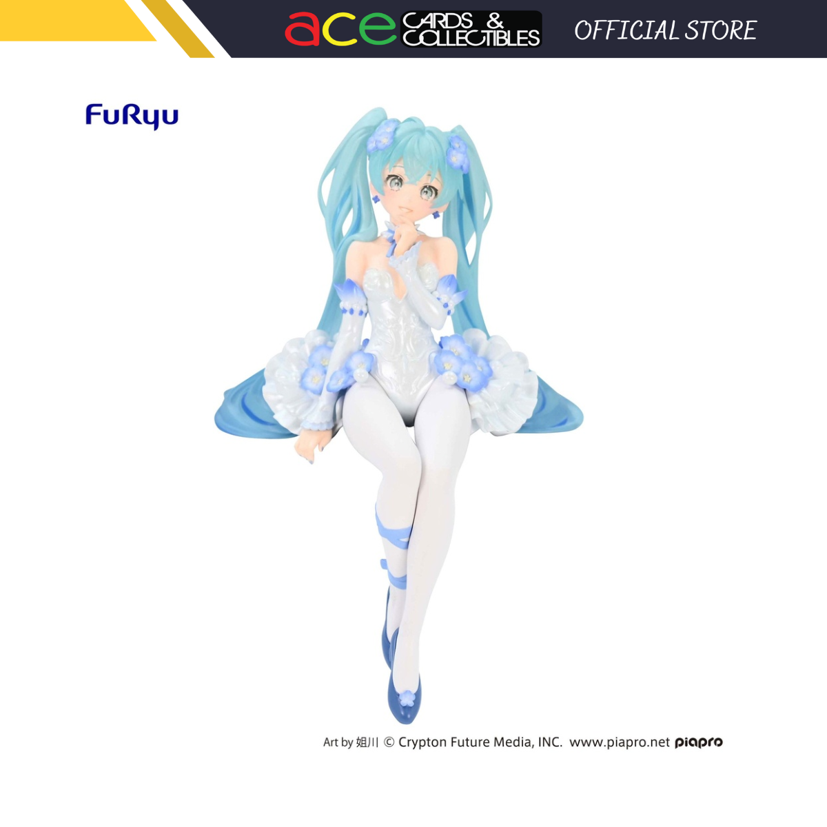 Hatsune Miku Noodle Stopper Figure "Hatsune Miku" (Flower Fairy Nemophila)-FuRyu-Ace Cards & Collectibles