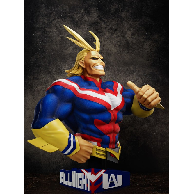My Hero Academia &quot;All Might&quot; 1/1 Scale Bust Figure-FuRyu-Ace Cards &amp; Collectibles
