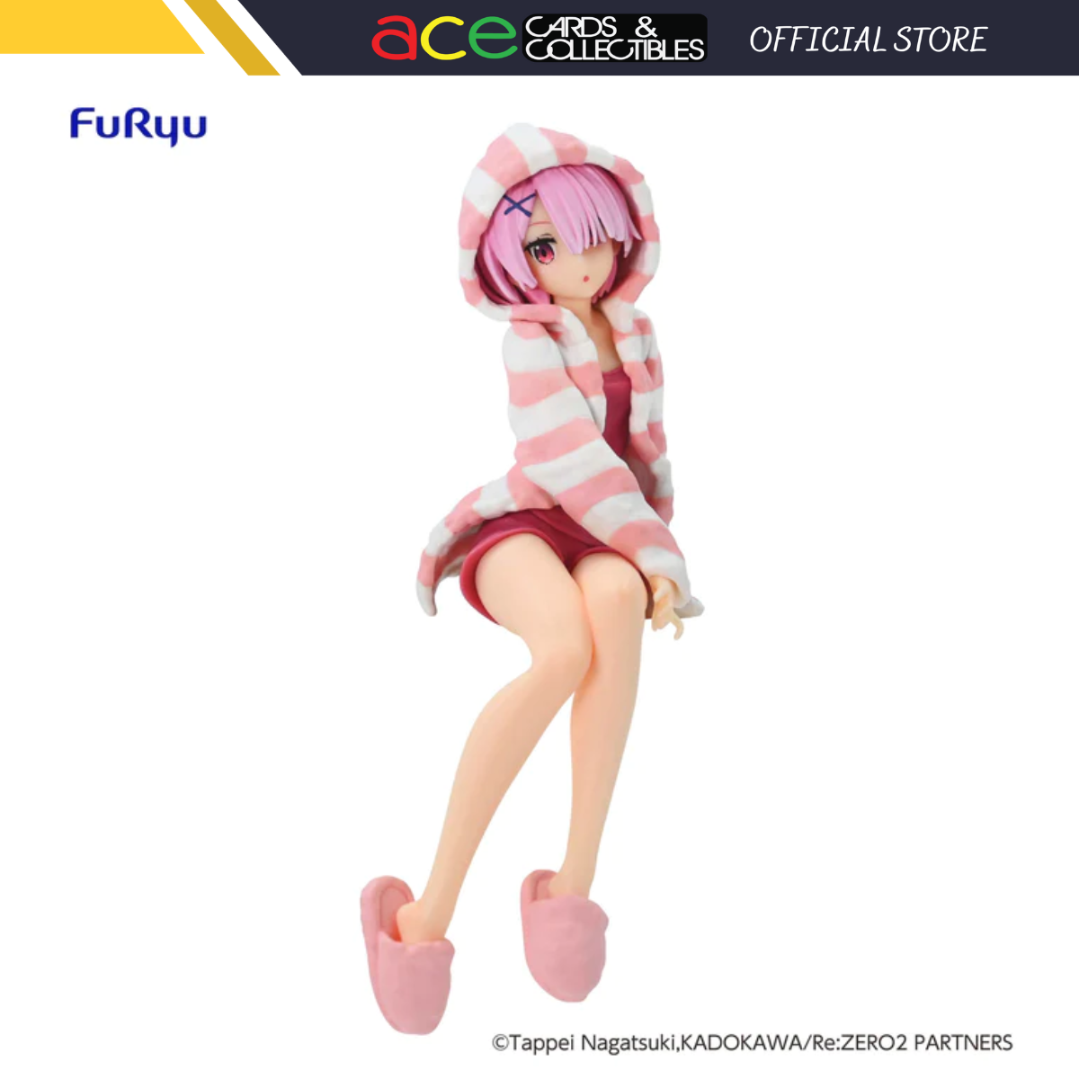 Re: Zero Starting Life in Another World Noodle Stopper Figure "Ram" (Room Wear/Another Color Ver.)-{Re-run}-FuRyu-Ace Cards & Collectibles