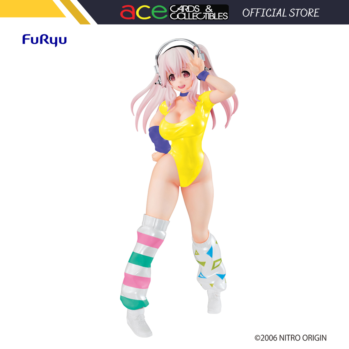 Super Sonico Concept Figure ~80's/Another Color/Yellow~ (Re-run)-FuRyu-Ace Cards & Collectibles