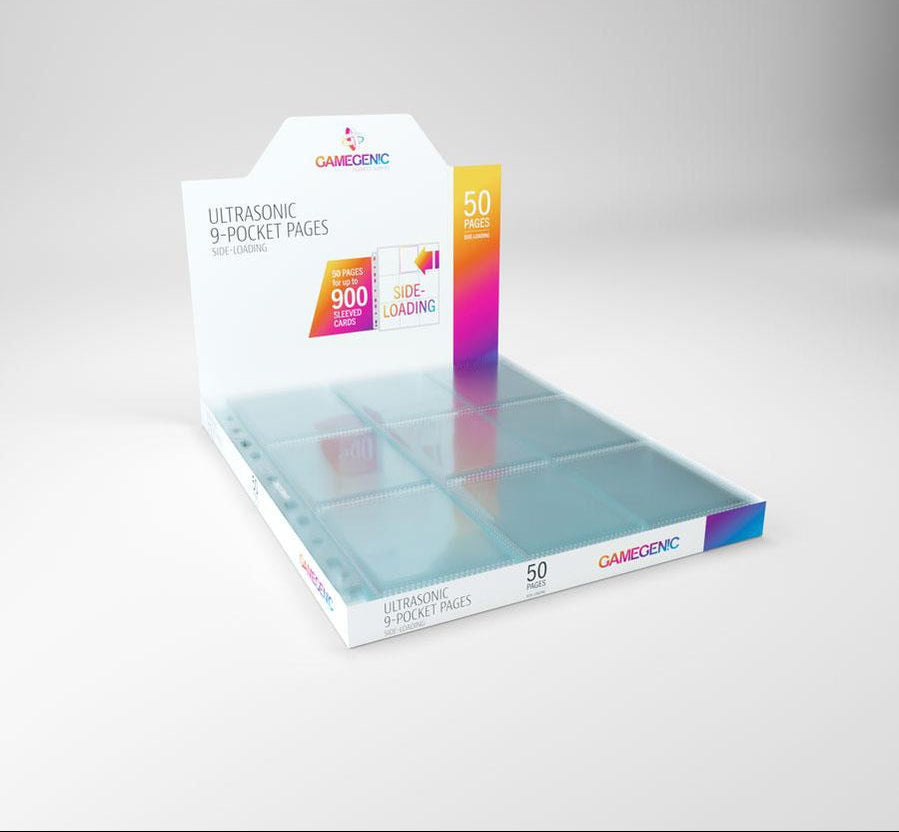 Gamegenic Card Album Pages "Ultrasonic 9-Pocket Pages Side-Loading"-Loose Page (1pcs)-Gamegenic-Ace Cards & Collectibles