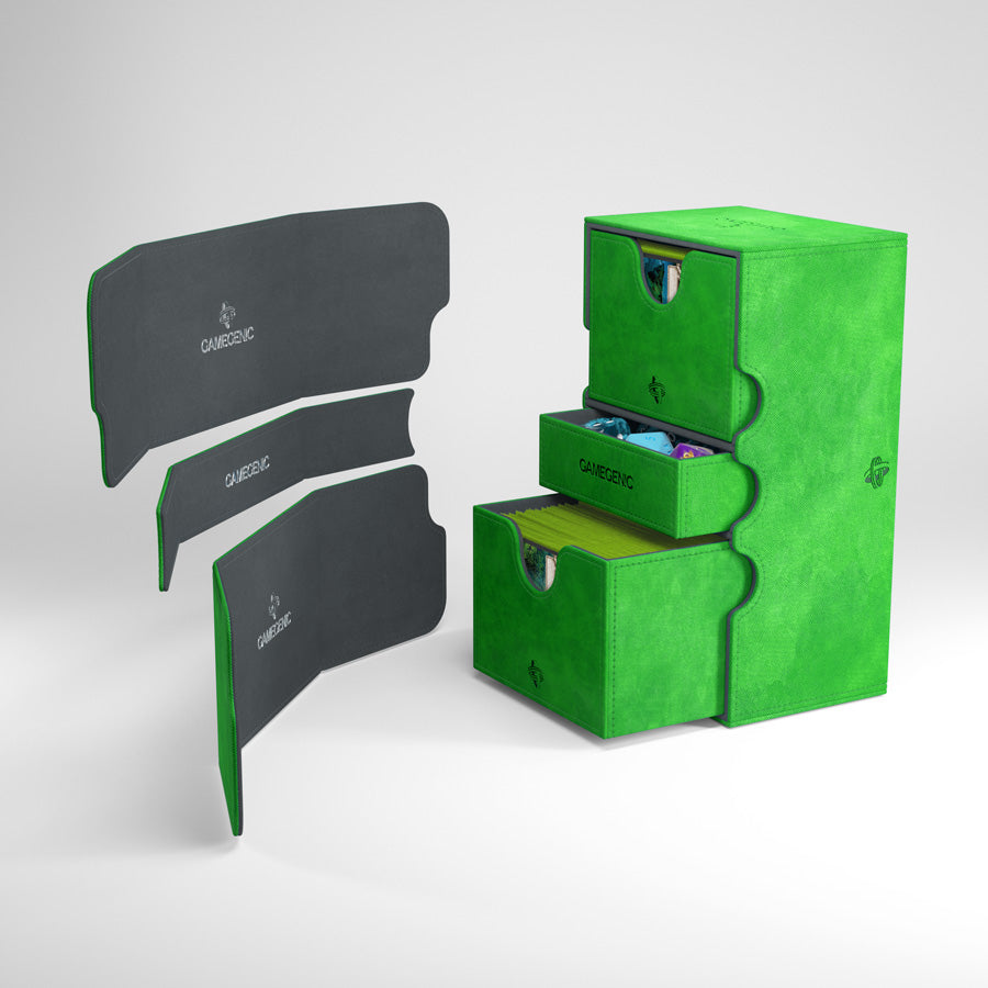 Gamegenic Deck Box "Stronghold 200+ Convertible"-Black-Gamegenic-Ace Cards & Collectibles