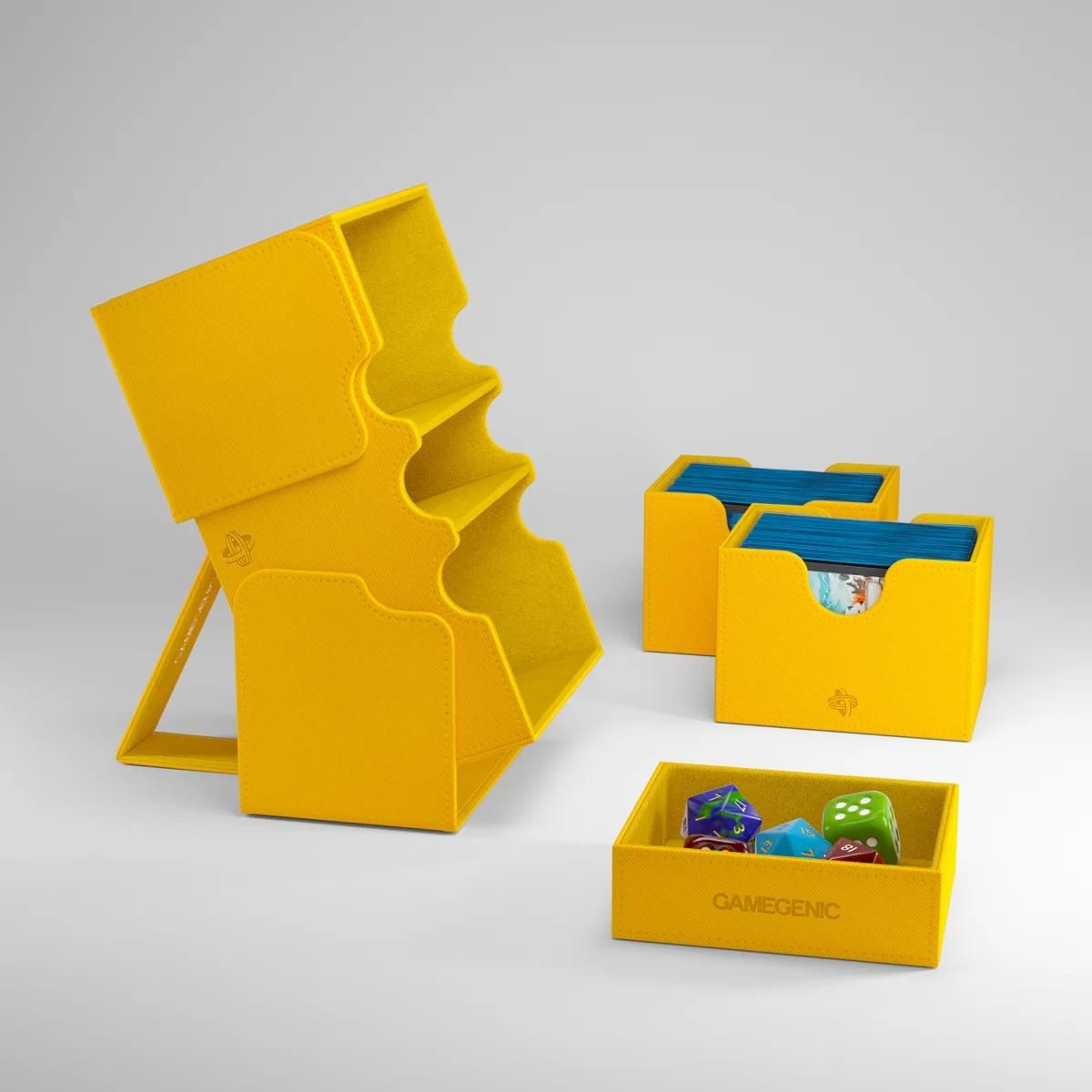 Gamegenic Deck Box "Stronghold 200+ XL Convertible"-Black/Orange-Gamegenic-Ace Cards & Collectibles