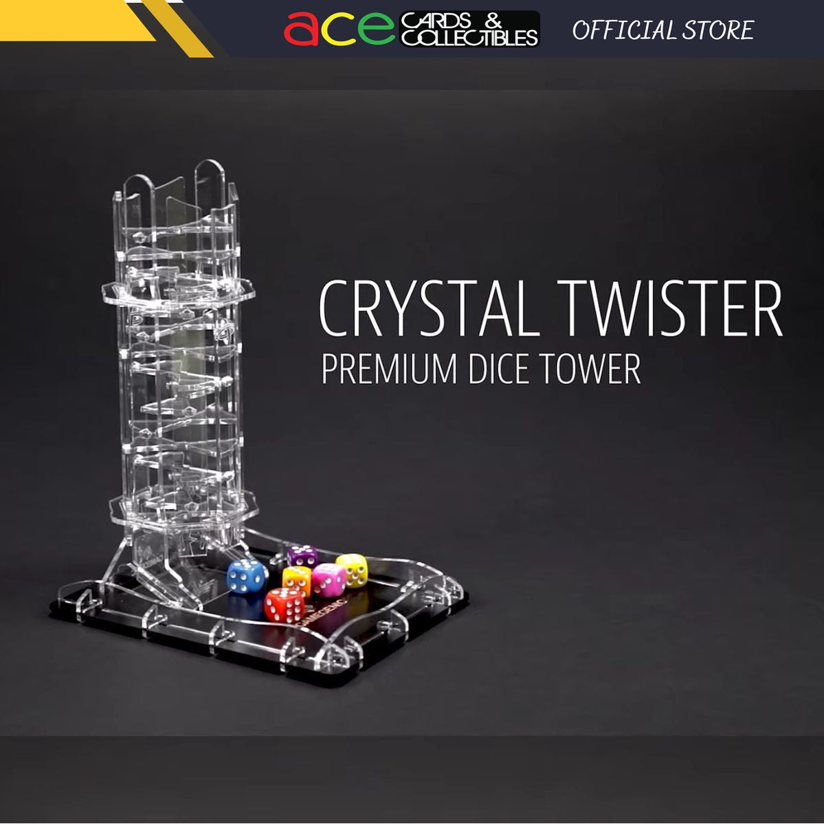 Gamegenic Dice Roller &quot;Crystal Twister&quot;-Gamegenic-Ace Cards &amp; Collectibles