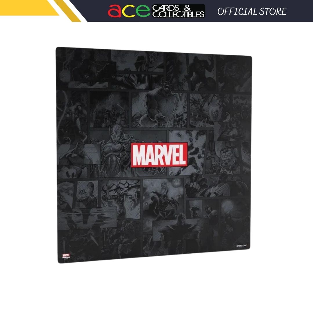 Gamegenic Playmat &quot;Marvel Champions Game Mat XL&quot;-Black-Gamegenic-Ace Cards &amp; Collectibles