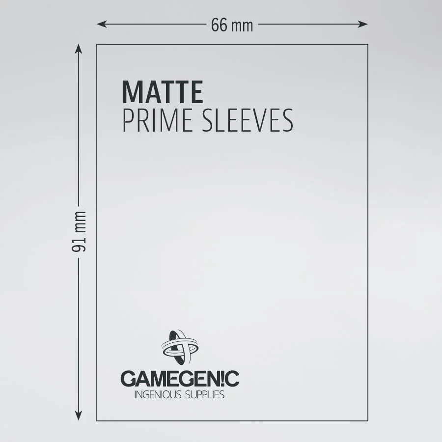 Gamegenic Sleeve &quot;Matte Prime Sleeves&quot;-Red-Gamegenic-Ace Cards &amp; Collectibles